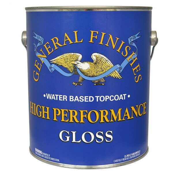 1 Gal Clear High Performance Water-Based Topcoat, Gloss, General Finishes, Mfr#: GAHG